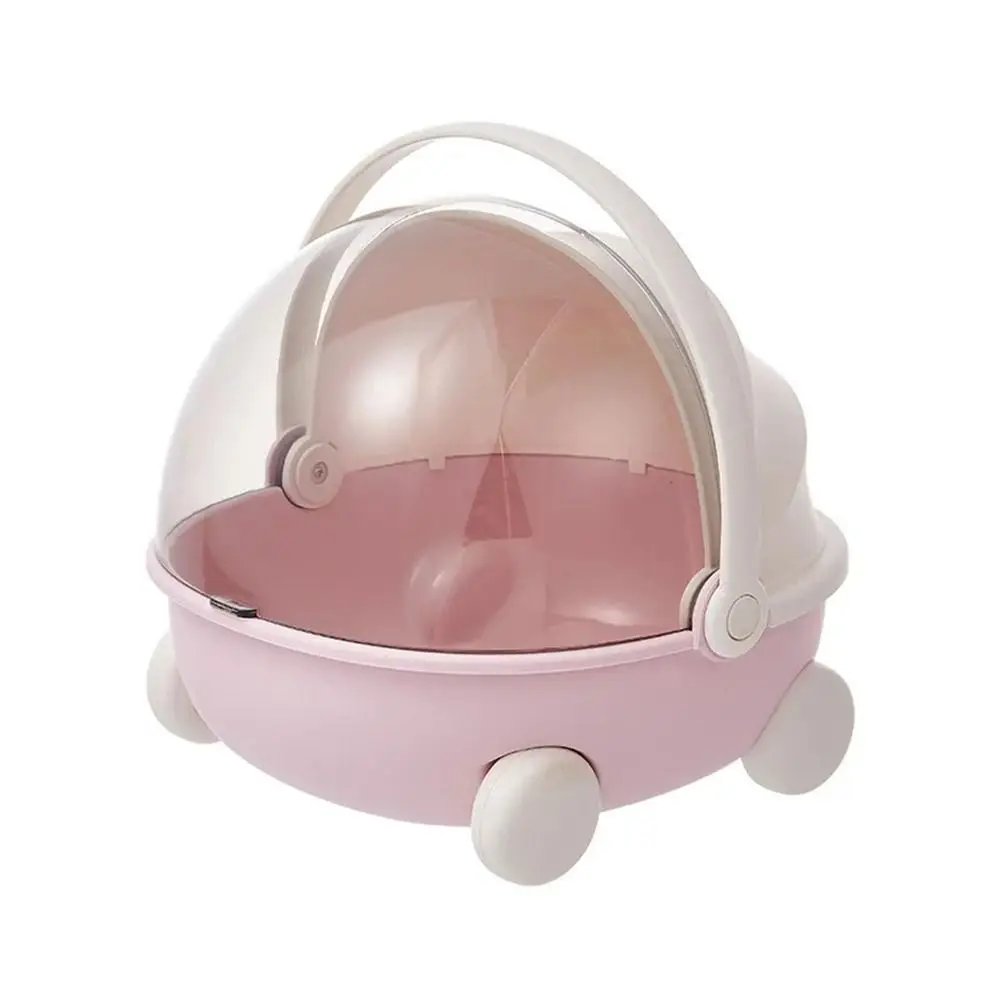 Home Decor Cute Baby Cradle Shape Desktop Storage Box Doll Baby Bed for Labubu Storage Container Storage Trunks