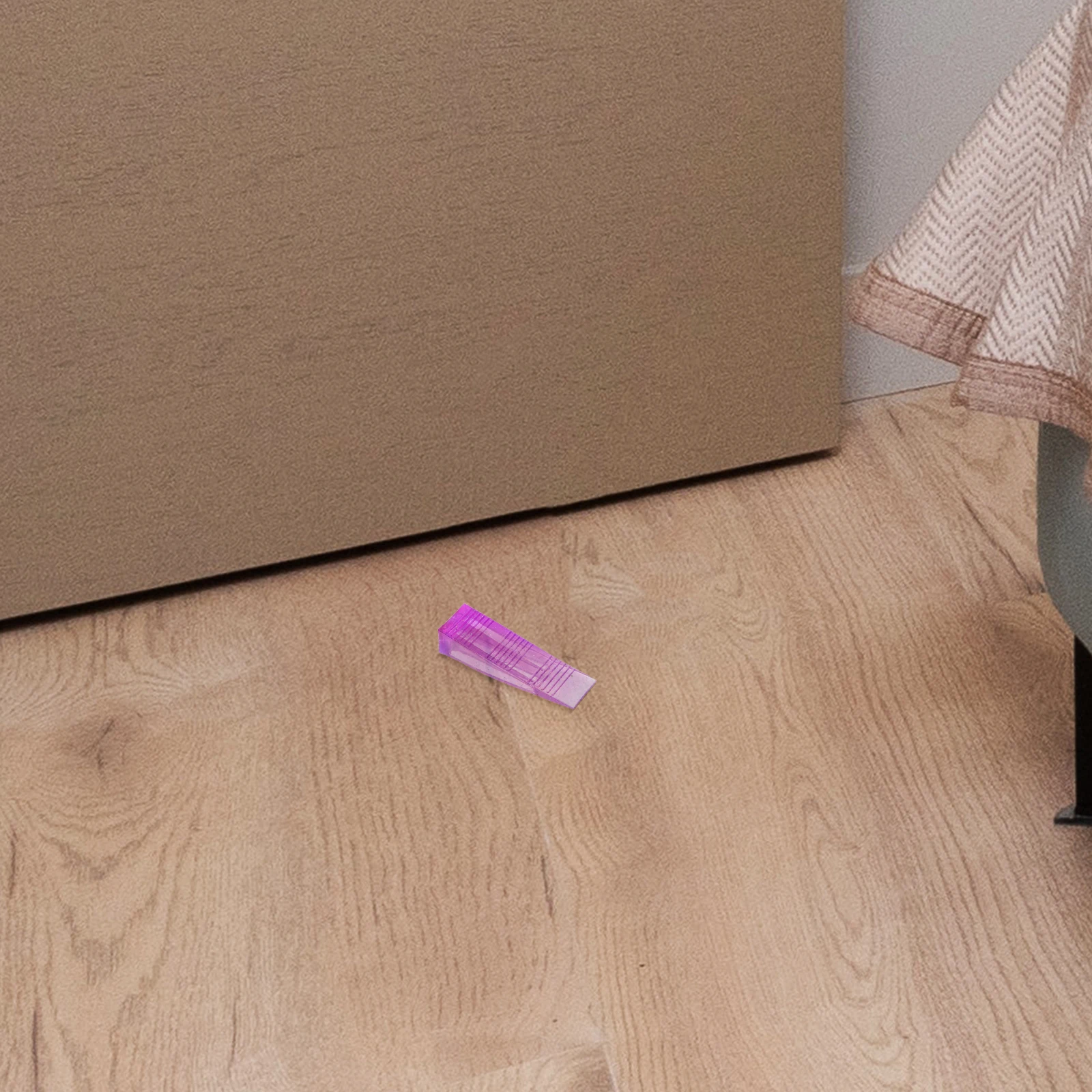 

Flexible Door Stopper Resistant Finger Protector Anti-Slip Door Holder Soft Design Translucent Purple For Wood Glass