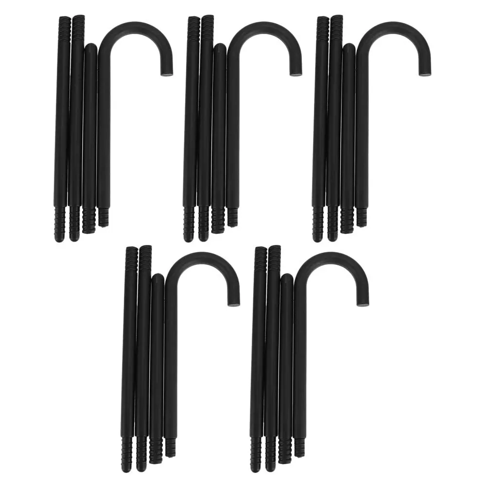 

5Pcs Black Magician Cane Prop Detachable Lightweight Cosplay Costume Accessory Halloween Stage Performance 100Cm Classic Fancy