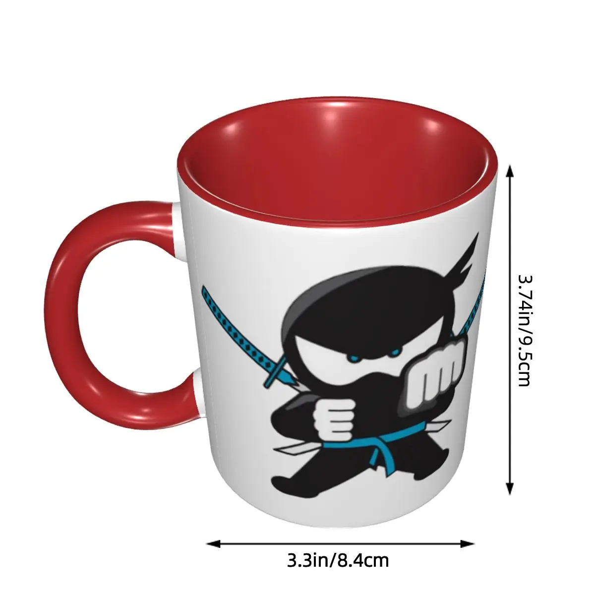 Ninja Kidz Mug Funny Ceramic Coffee Cups Tea Mugs Milk Cup Drinkware Gifts for Friends