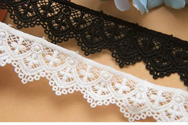 水溶性コットン刺繍レース、ヴィンテージクロスデザイン、手作り衣類アクセサリー、SS-814、幅3.5cm、1.40インチ