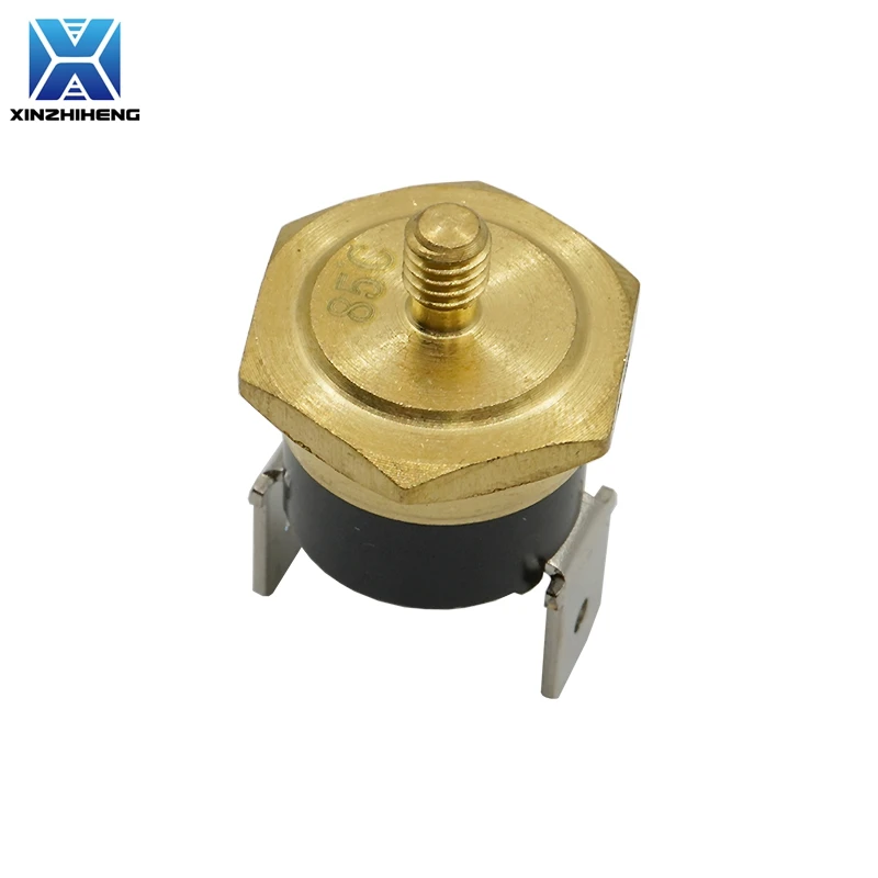 (1-5PCS) M4 Copper Head Thread KSD301 10A 250V NC Temperature Switch Thermostat 40 50 65 70 85 90 100 110 120 130 150 C Degree