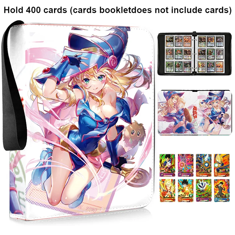 400/900 PCS Yu Gi Oh Card Album Map Letter Folder Binder Notebook Game Collection Gift Toy White Dragon Dark Archmage Muto Games