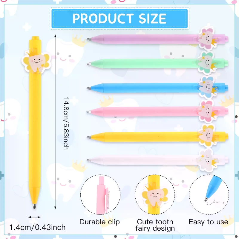 

12 комплектов зубной феи, палочка, ручка, подарки для гигиениста, брелки с тематикой зубов, карты, аксессуары для помощника стоматолога