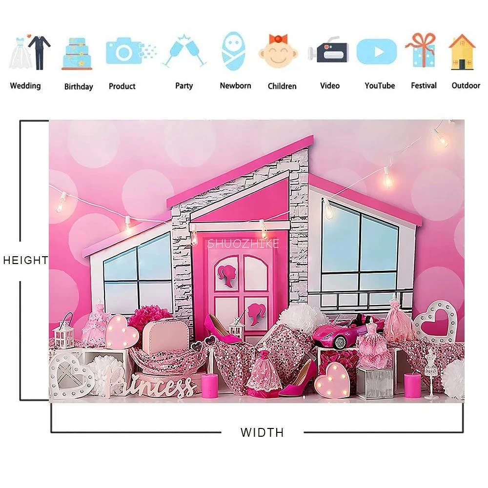 Fondo de fotografía recién nacido 1er cumpleaños fiesta pastel Smash decoración retrato de bebé telón de fondo estudio fotográfico Photozone