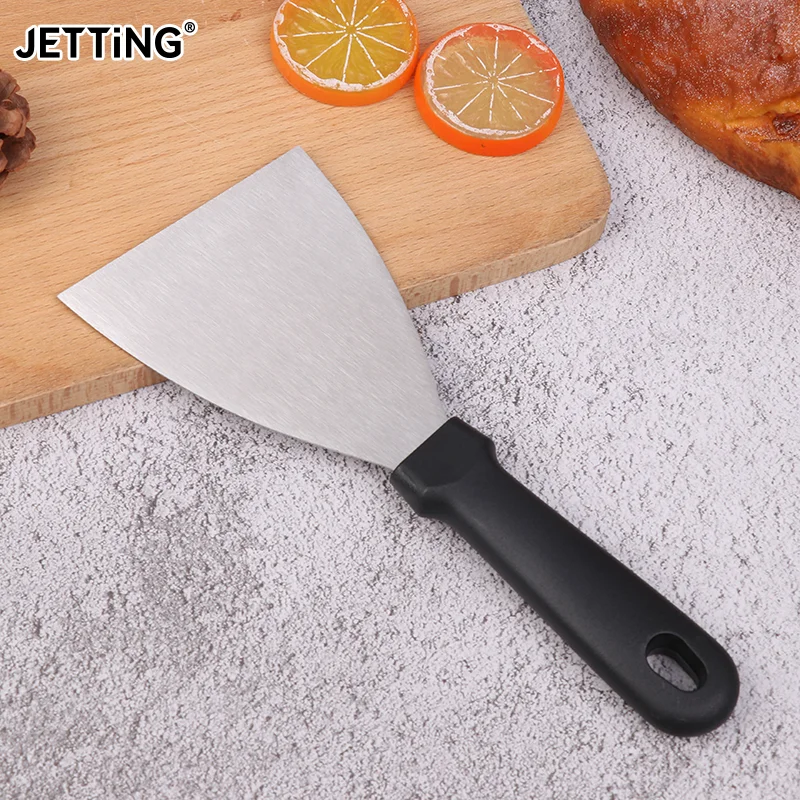 Short Handle Cooking Utensils Multifunctional Griddle Spatula Stainless Steel Turner Scraper Kitchen Gadgets Ware