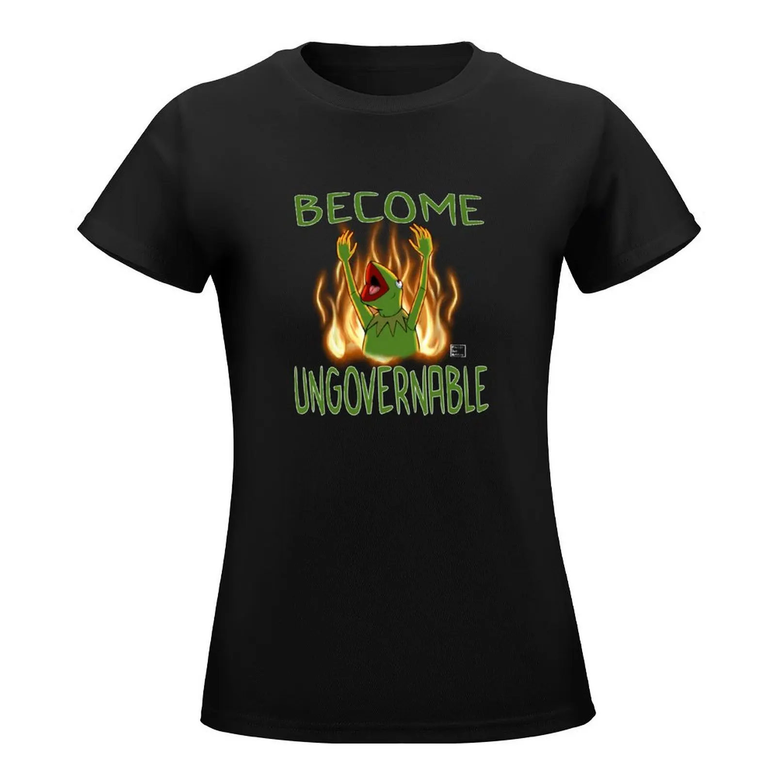 Become Ungovernable Chaotic Frog T-Shirt cute tops female tops Women