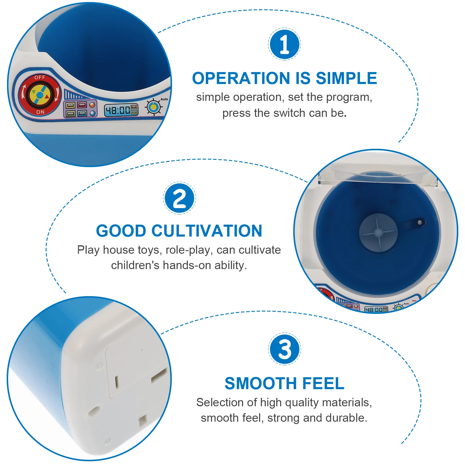 Simulation Mini Washing Machine Pretend Washer Machines Toy Housework Toys Miniature