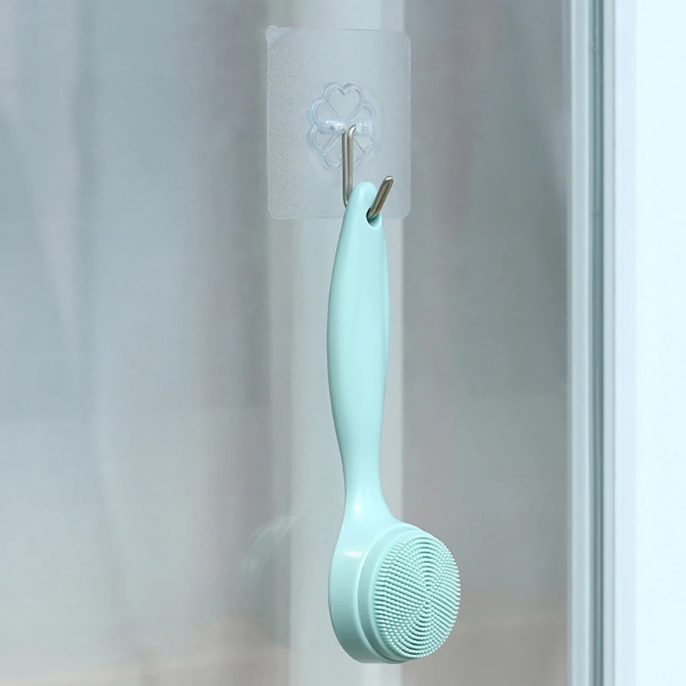 

Silicone Facial Brush Deep Cleansing Removable Head Manual Blackhead Removal Tool Face Scrubber Cleansing Brush For Smooth Skin