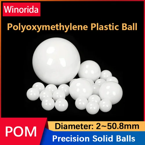 Rodamientos de precisión de bolas de plástico POM sólido de polioximetileno, cuentas rodantes 2/2,38/2,5/2,778/3/3,175/3,5/4/4,5/4,763/5/5,5/5,95 ~ 50mm