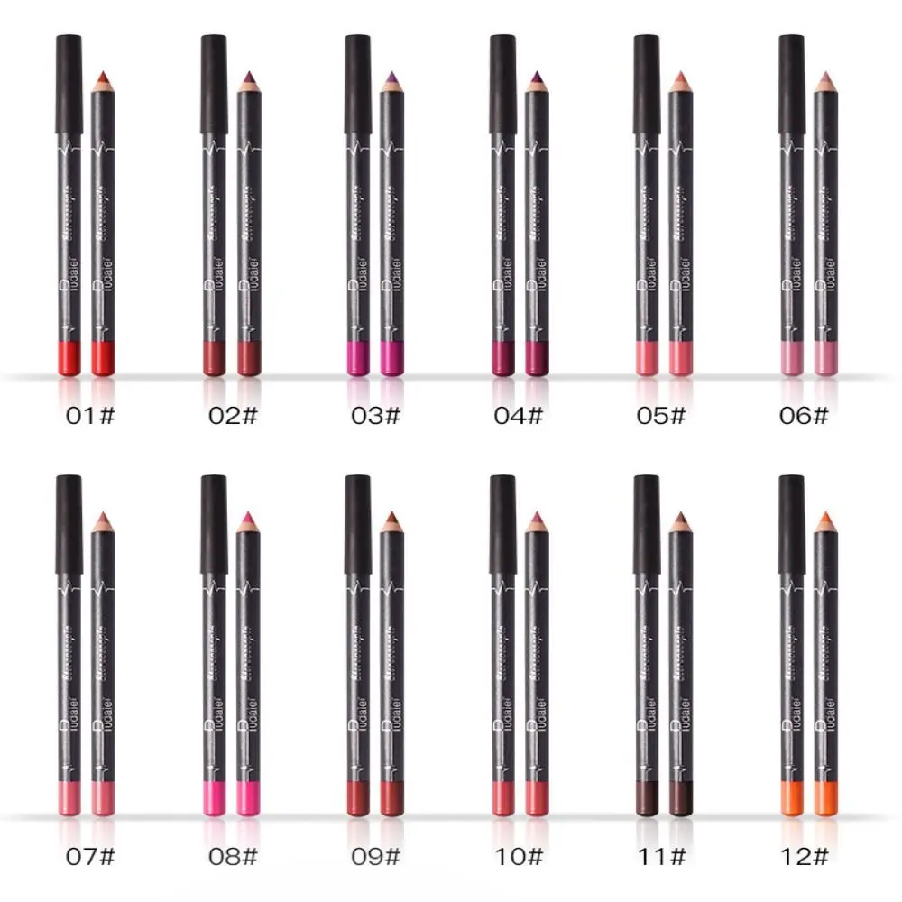 Neue wasserdichte Lip Liner Stifte setzen glatte schweiß feste Lip Liner Stifte langlebige natürliche matte Lip liner