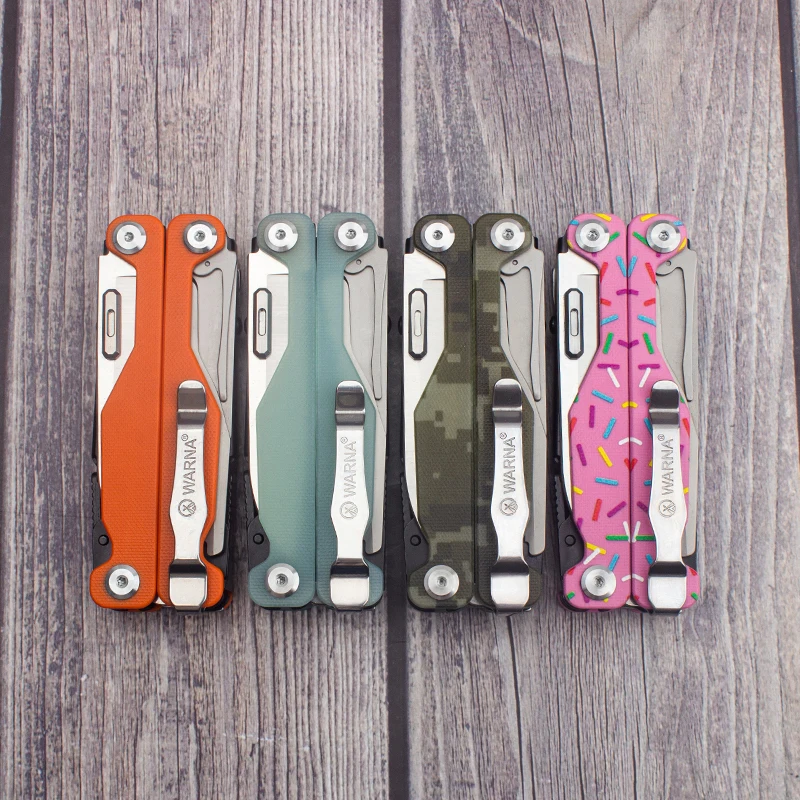

WARNA G35 multi functional pliers color G10 handle CNC machining high-strength body outdoors emergency scissors combination tool