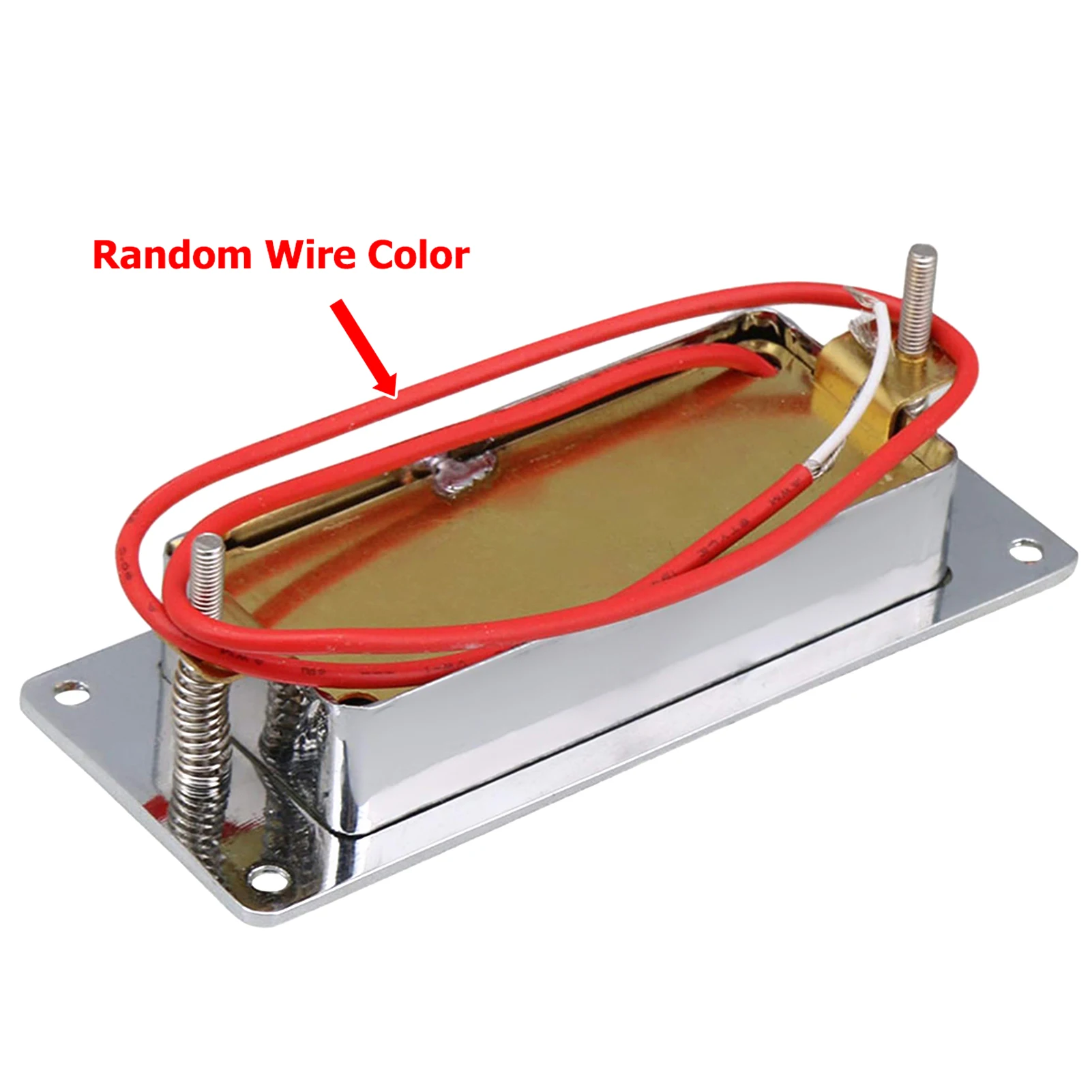 Mini Humbucker Pickup Kit Compatible with LP Electric Guitar Neck Bridge Double Coil Pick-up Chrome Plated Pickup Cartridges