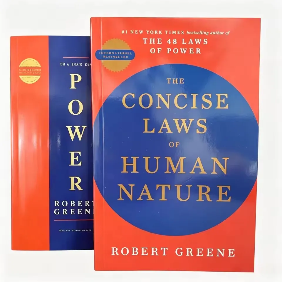 5 Books/set The 48 Laws of Power The Law of Focused Energy Concise Temptation Series 5 Volumes English Version Libros Livros