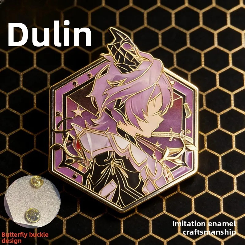 Genshin Impact Durin Enamel Pin Badge, Fanart Metal Lapel Brooch for Backpack, Collectible Gift
