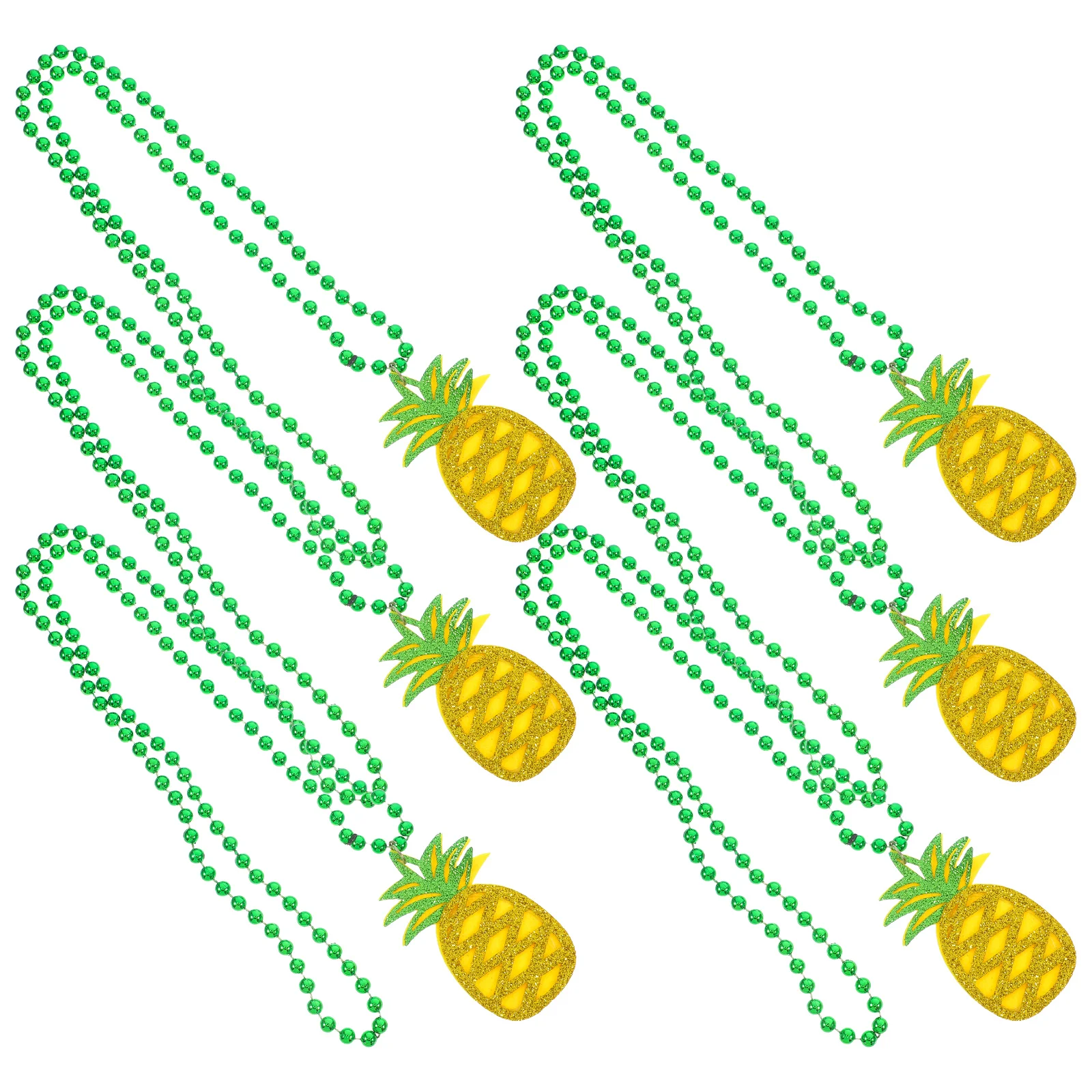 

6Pcs Pineapple Necklace Hawaiian Party Favors Summer Luau Decorations Tropical Fruit Accessories Birthday Celebration Gifts