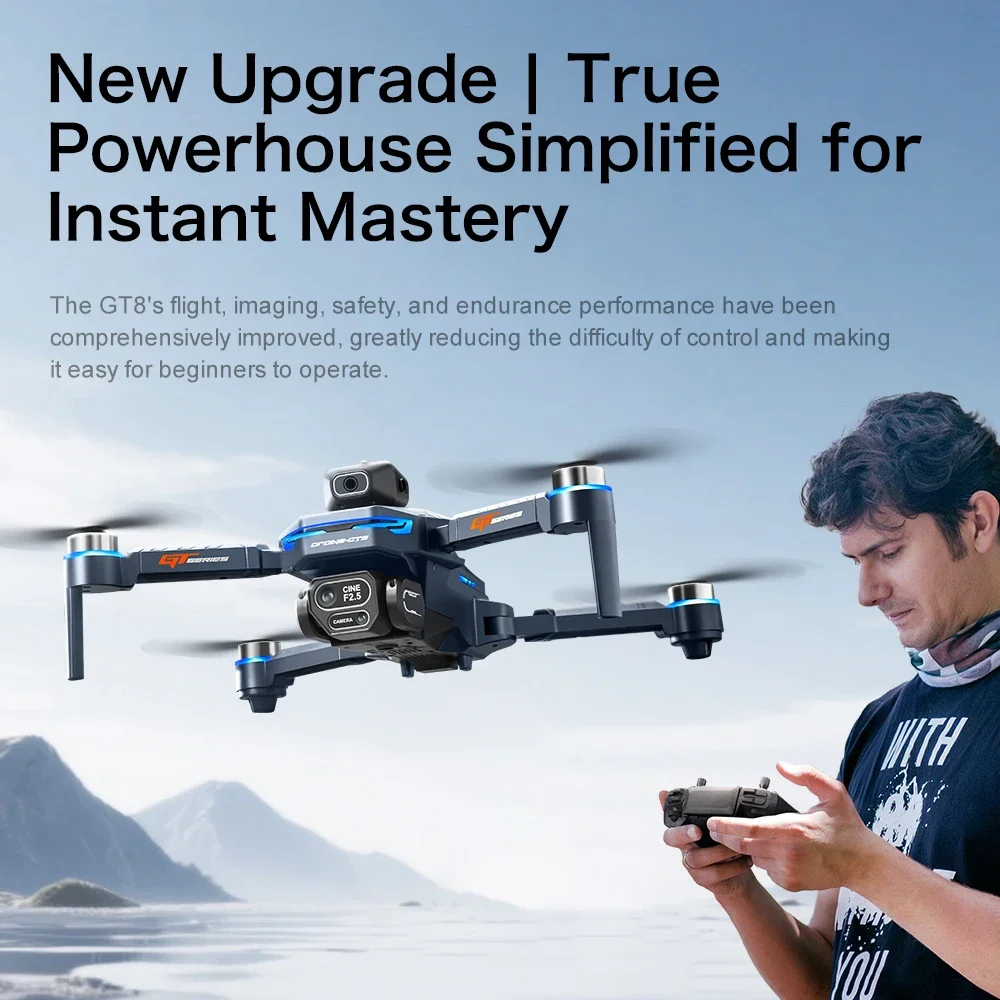 Xiaomi Mijia GT8 FPV Дрон Профессиональный 8K HD три камеры 5G Wi-Fi Бесщеточный двигатель Аэрофотосъемка Оптический поток RC Квадрокоптер