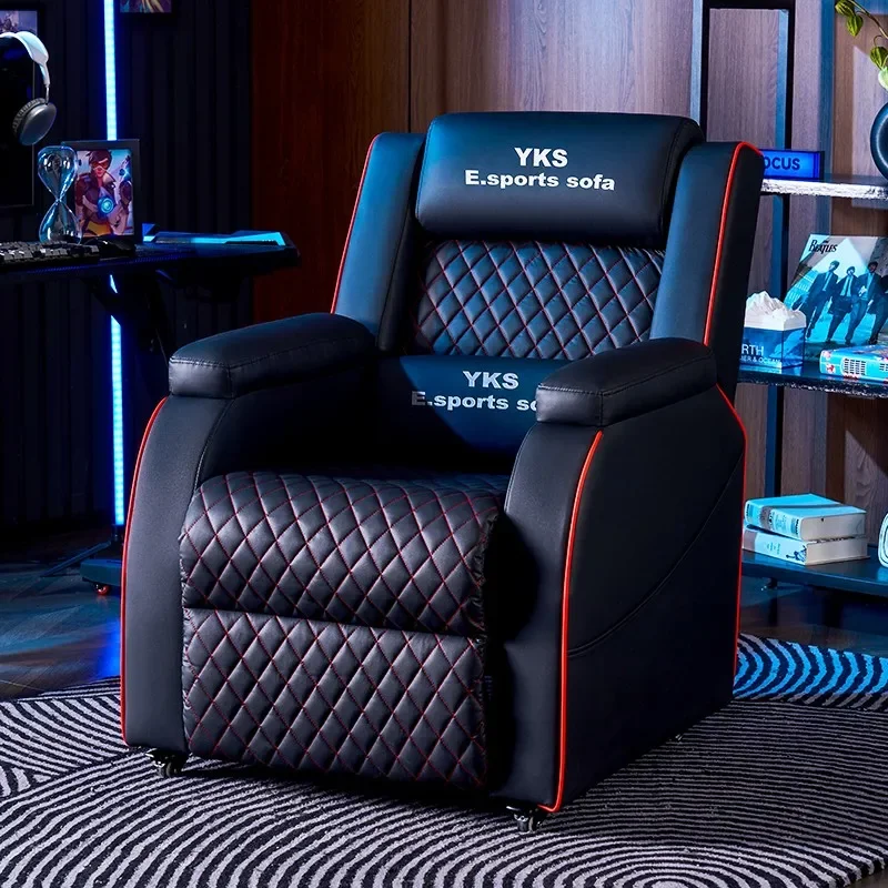 

Durable Luxury Gaming Chair Oversized Rotating Sofa Gaming Chair Solid Elastic Footrest Cheap Metal Cadeira Gamer Furniture