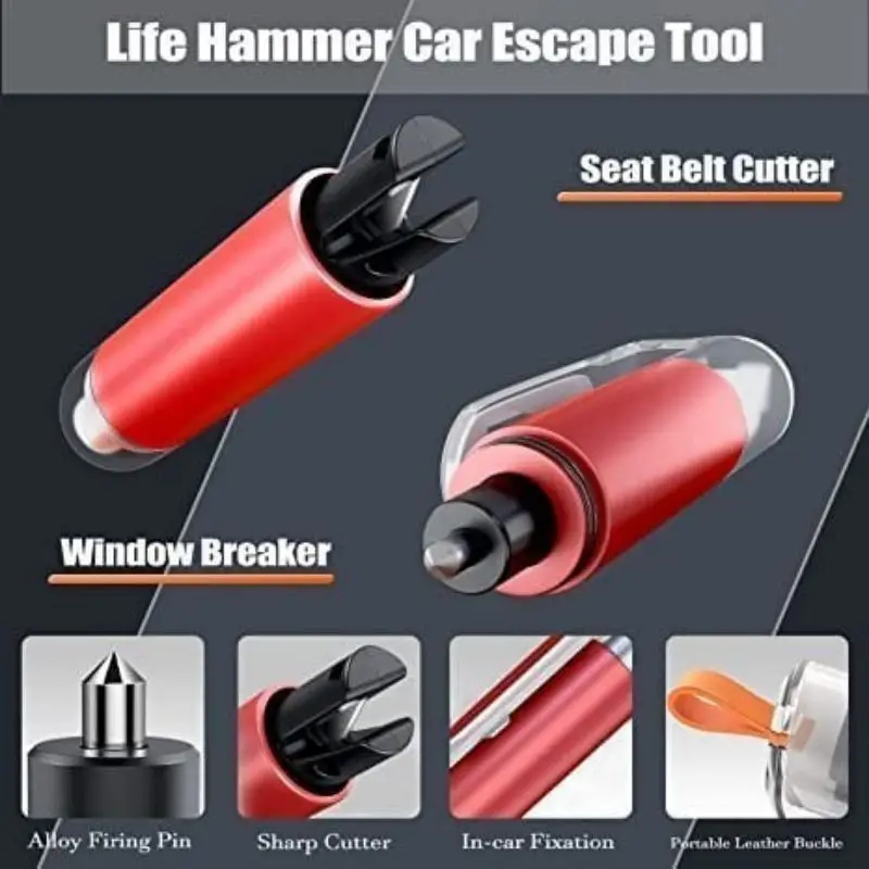 Emergency Life Key Safety Hammer Life Saving Seat Belt Cutter Window Breaker Glass Emergency Hammer