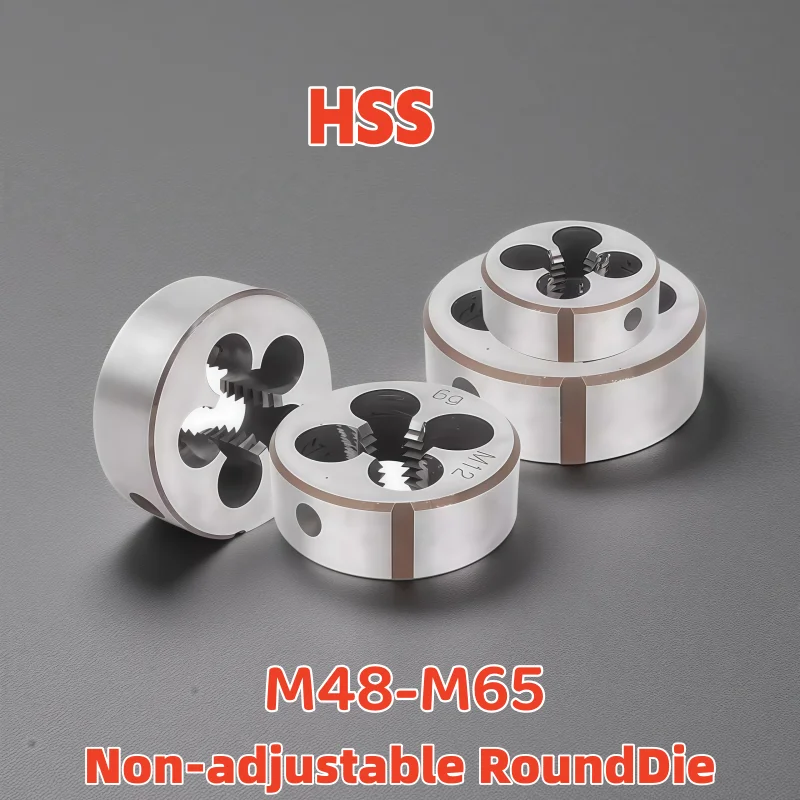 

HSS Non-adjustable Round Die M48M50M51M52M53M54M55M56M57M58M59M60M62M64M65 X1 1.5 2 3 4 5.5 4.5 5