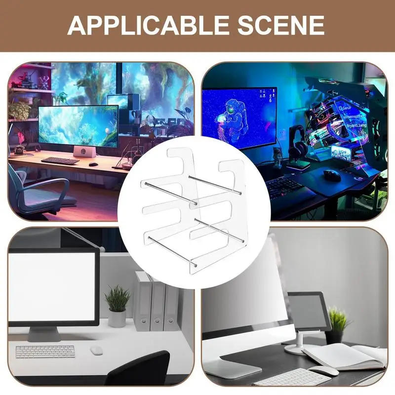 Keyboard Storage Rack 3 Tier Keyboard Storage Rack Mechanical Computer Keyboard Stand Shelf Display Stand Holder Tray For Home