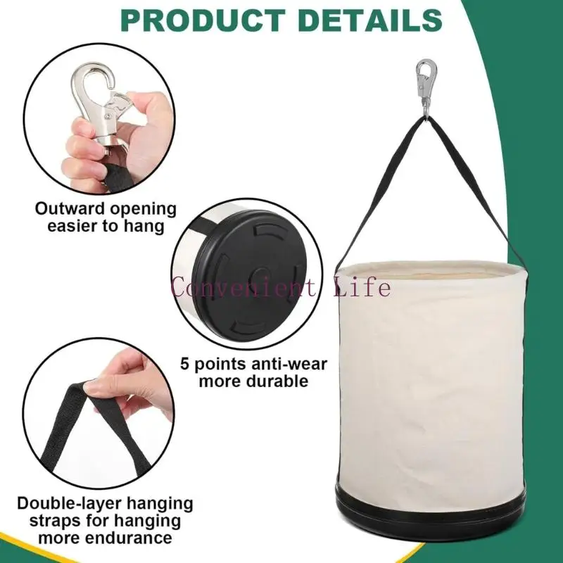 l1ee-professional-12-canvas-utility-bucket-reforced-base-bag-comfort-transfore-alcaca