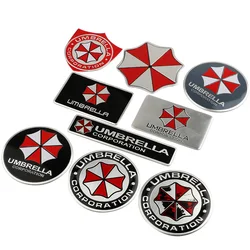 3D aluminiowa plakietka samochodowa naklejka Umbrella Corporation LOGO dekoracja bagażnika nadwozia naklejki dla Mercedes Benz Chevrolet JEEP Seat Mazda