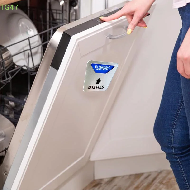 [HF]Sign Dishwasher Clean Magnet Dirty Indicator Washer Dish Kitchen Stickers Necessities Cleaning Dishes Machine