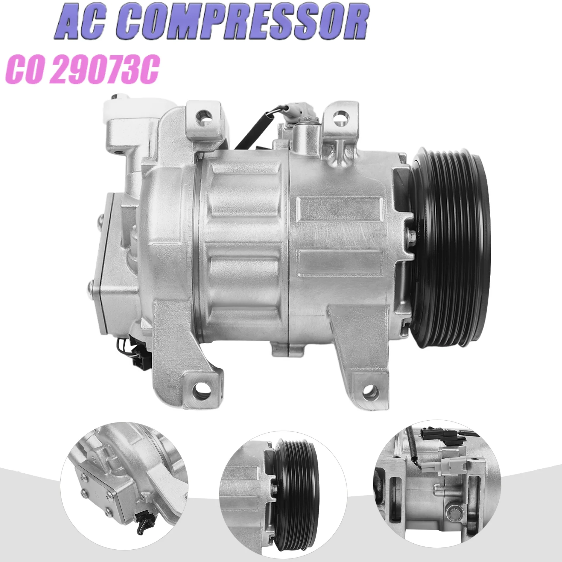 

A/C AC Compressor w/Clutch for Nissan Altima 2.5L SL SV 2013 2014 2015 2016-2018