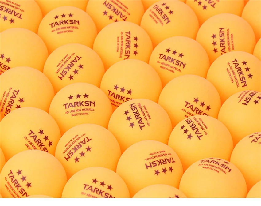 2023 TARKSN High Quality Table Tennis Balls ABS New Material 40+ Resistant Ping Pong Balls Wholesale Bulk Price