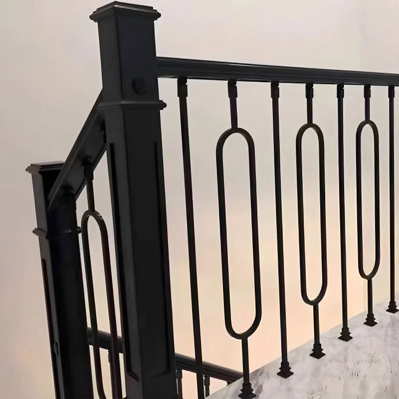 التخصيص درابزين الدرج الحديث درابزين الدرج الحديث درابزين الدرج مربع الصلب الملحقات