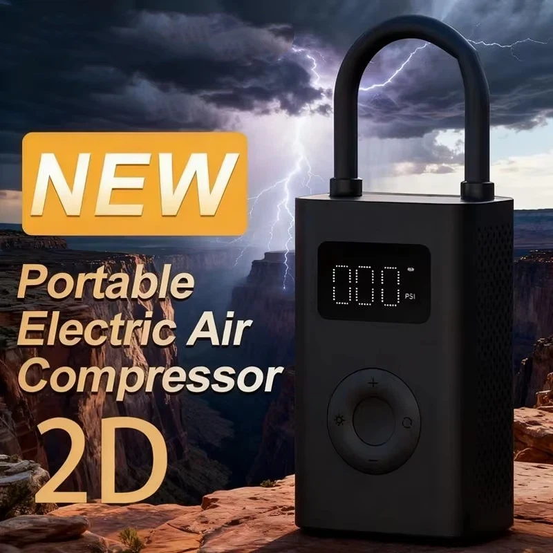 

Inflatable treasur Air Compressor 2D 2000mAh Portable Inflator Air Pump 2D For Bicycle Car Motorcycle Ball 2025 NEW