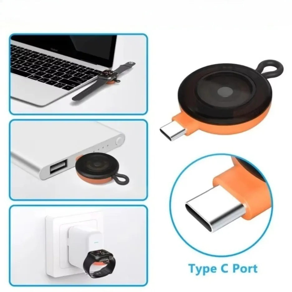 Cargador inalámbrico para Apple Watch Series Ultra 4, 5, 6, 7, 8, 9, SE tipo C, estación de carga para reloj, soporte para iWatch Ultra