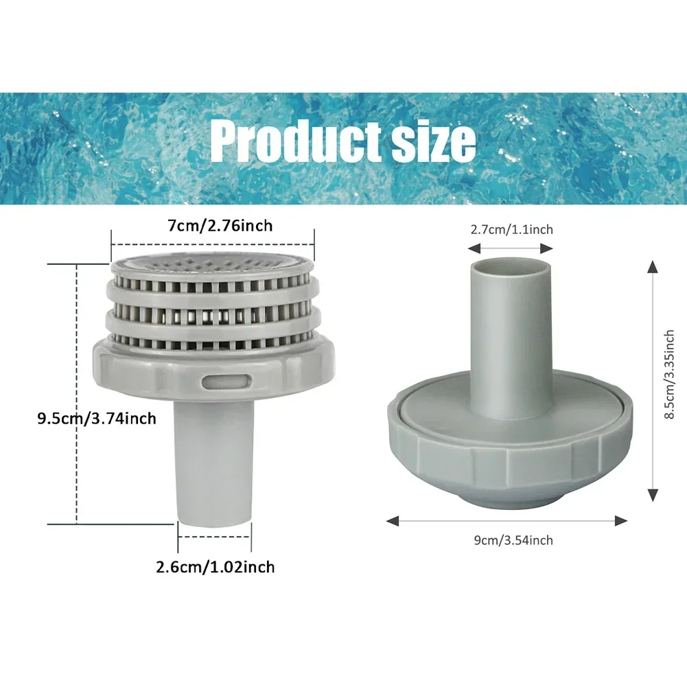 For INTEX Pools 32mm Hose Outlet Strainer Grid Inlet Nozzle With 1.25 Inch Fittings Swimming Pool Water Jet Connector Kits