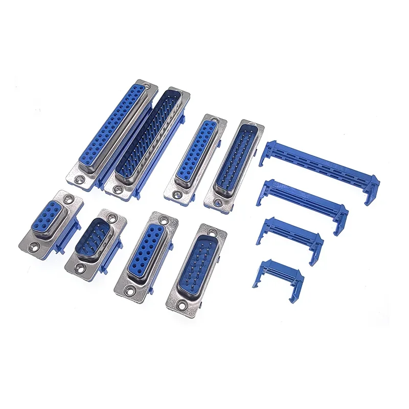 5pcs D-SUB IDC Connector 9 15 25 37 Pin Male Female Shielding Cover Adapter for Flat Cable DB9 DB15 DB25 DB37 9P 15P 25P 37P