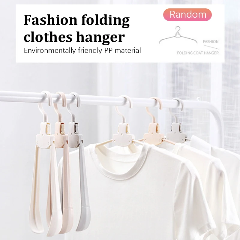 Mini Hangers For Clothes Travel Folding Telescopic Portable Clothes Drying Rack Save Wardrobe Space Organizer For Clothes