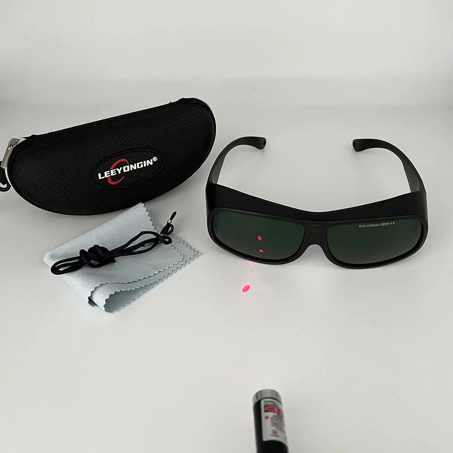 Red Light Therapy Glasses 610nm 630nm 808nm 810nm 980nm 1064nm Laser Eye Protection Goggles for Infrared & LED Light Sessions