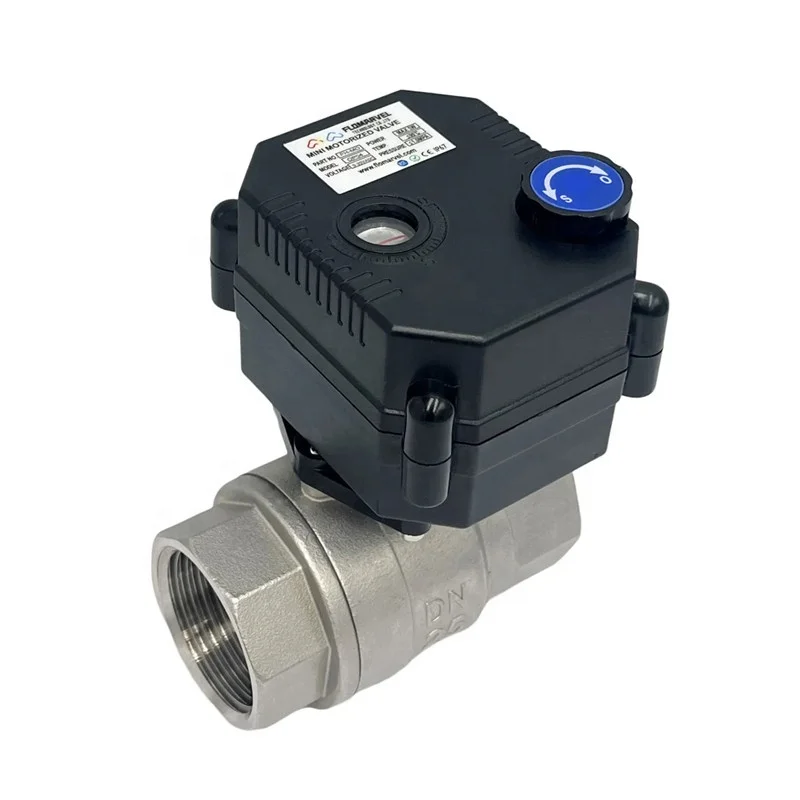 Precio de Fábrica al por Mayor: Actuador de Motor de CC de 5V, 12V, 120V, 220V, Válvula de Bola Motorizada Eléctrica DN15, 20, 25, 1/2, 3/4 Pulgadas
