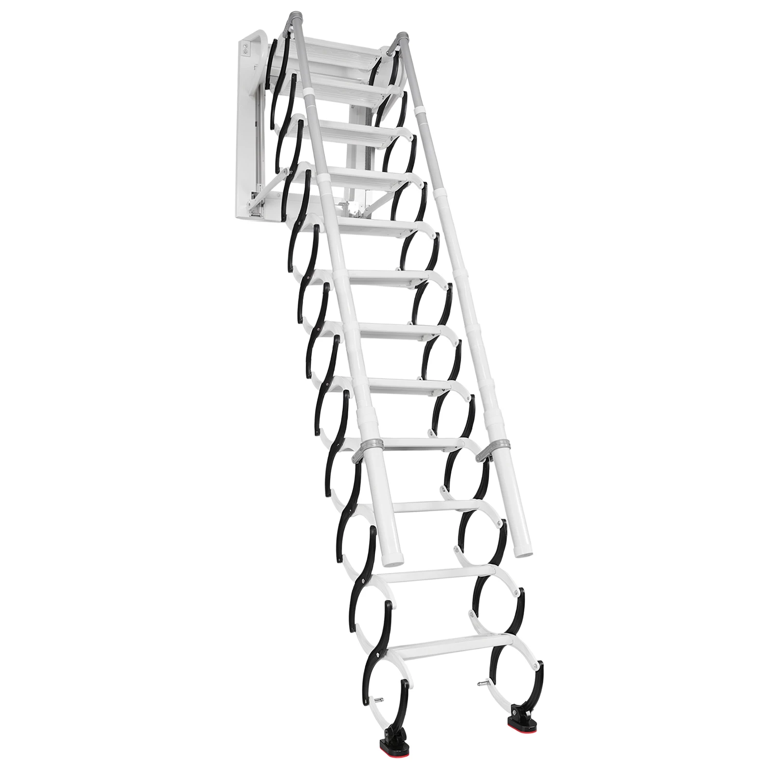 

Wall-Mounted Folding Stairs Telescopic Attic Ladder (12 Steps 3.05-3.5M)