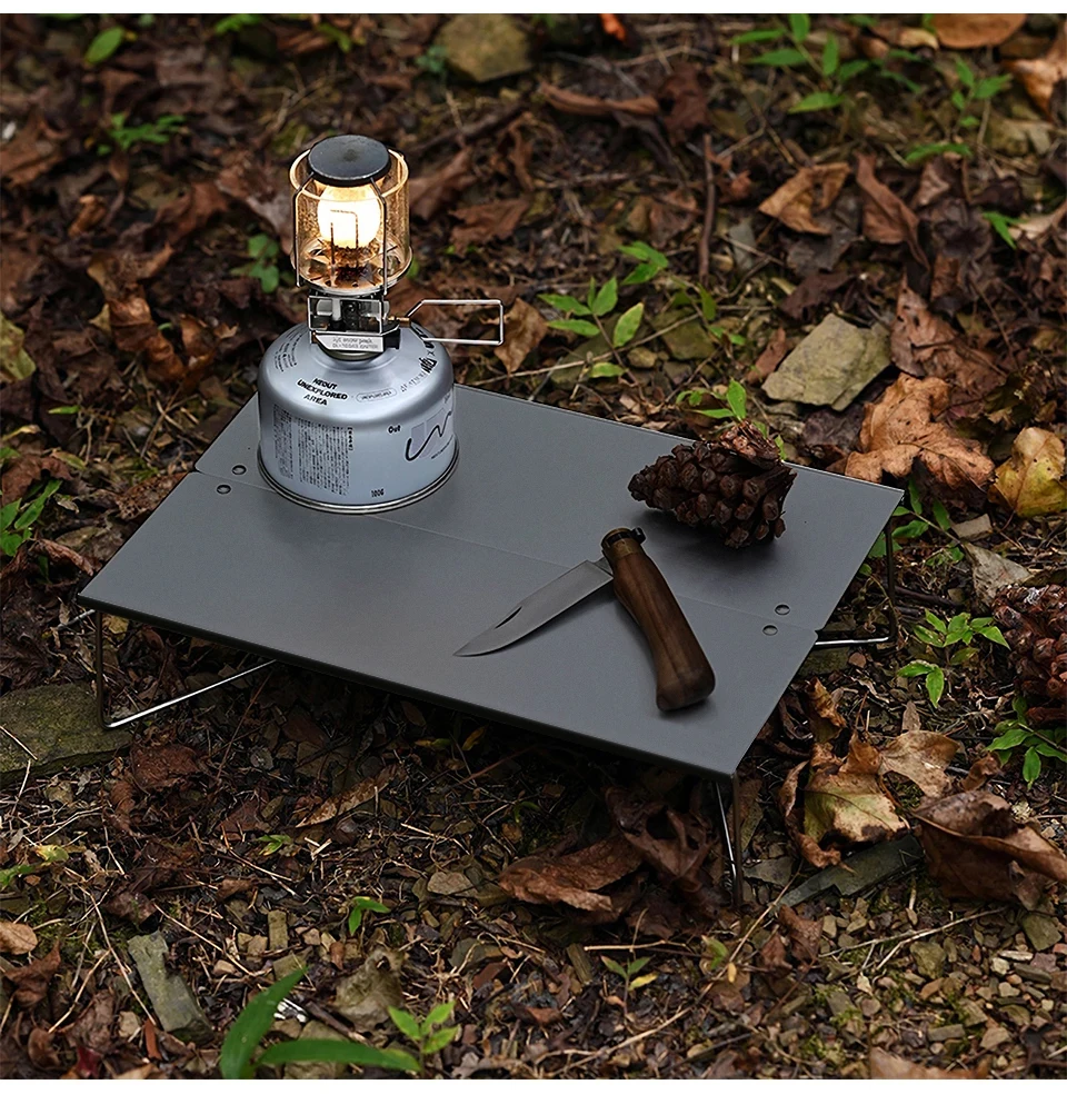 WESTTUNE Pop-Up Outdoor Mini tragbarer Tisch Ultraleichter klappbarer Couchtisch aus Aluminiumlegierung für Wandern, Picknick, Grillen, Campingbedarf – Detail 10