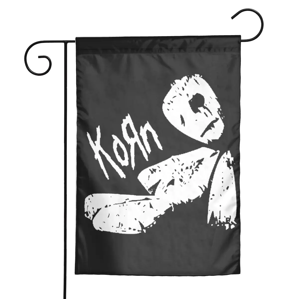 Custom Korns Alternative Metal Rock Band Garden Flag Double Sided Outside Yard Flags 12x18 Inch for Outdoor Decor