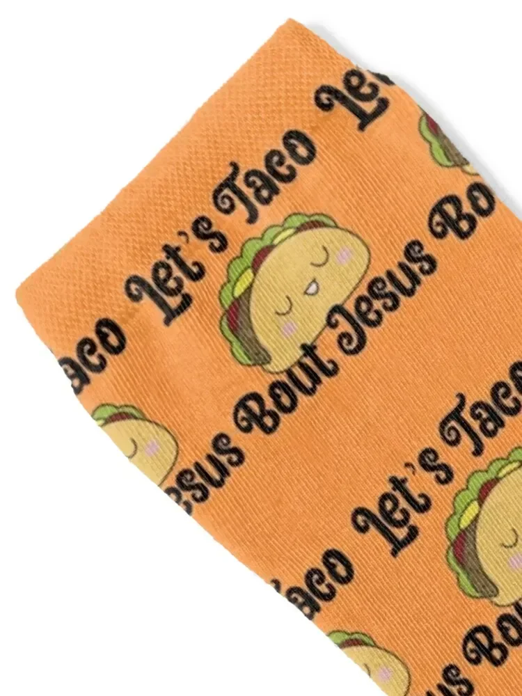 Let’s Taco Bout Jesus Socks japanese fashion FASHION Toe sports Men's Socks Luxury Women's