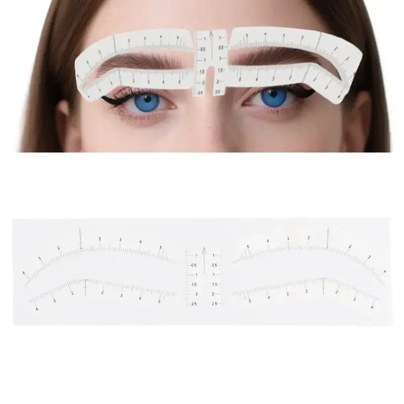 

Аэрограф, наклейка для бровей, прецизионный инструмент для картирования бровей, самоклеящийся точный трафарет для бровей для микроблейдинга, формирования бровей