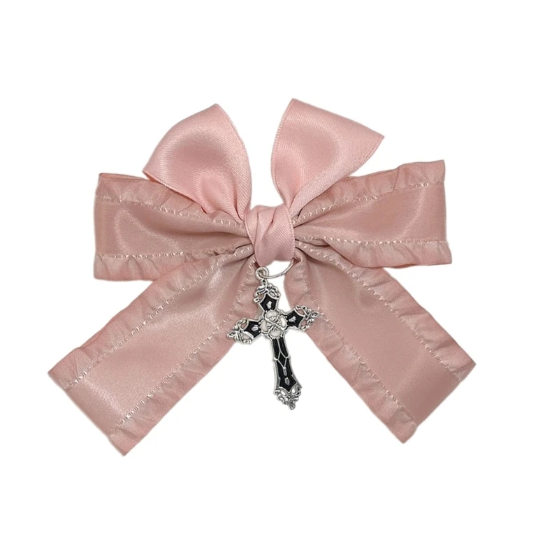 Sweet Large Bows Hair Clip Ribbon Spring Clip Female Hair Shaping Accessories