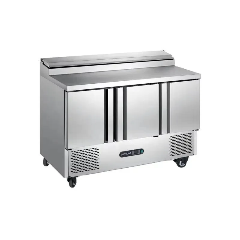 for YINZHENG washing table, stainless steel cold food preparation table, countertop refrigerated condiment preparation table