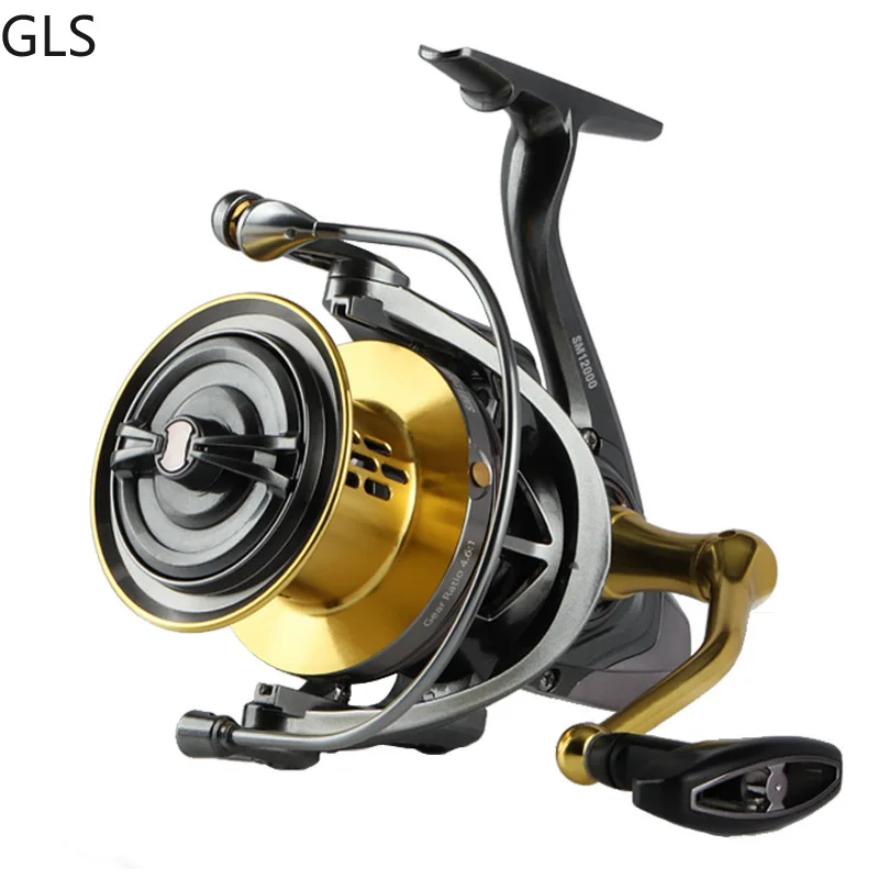 

GLS 8+1BB Aluminum Alloy Spool Distant Fishing Reel 18kg Max Drag Left/Right Interchangeable Spinning Reel Fishing Tackle