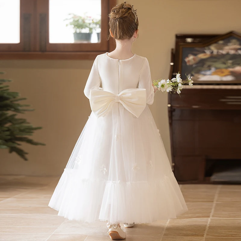 Girls elegant three-dimensional butterfly wedding dress Junior Bridesmaid dress Junior Bridesmaid dress/can be customized