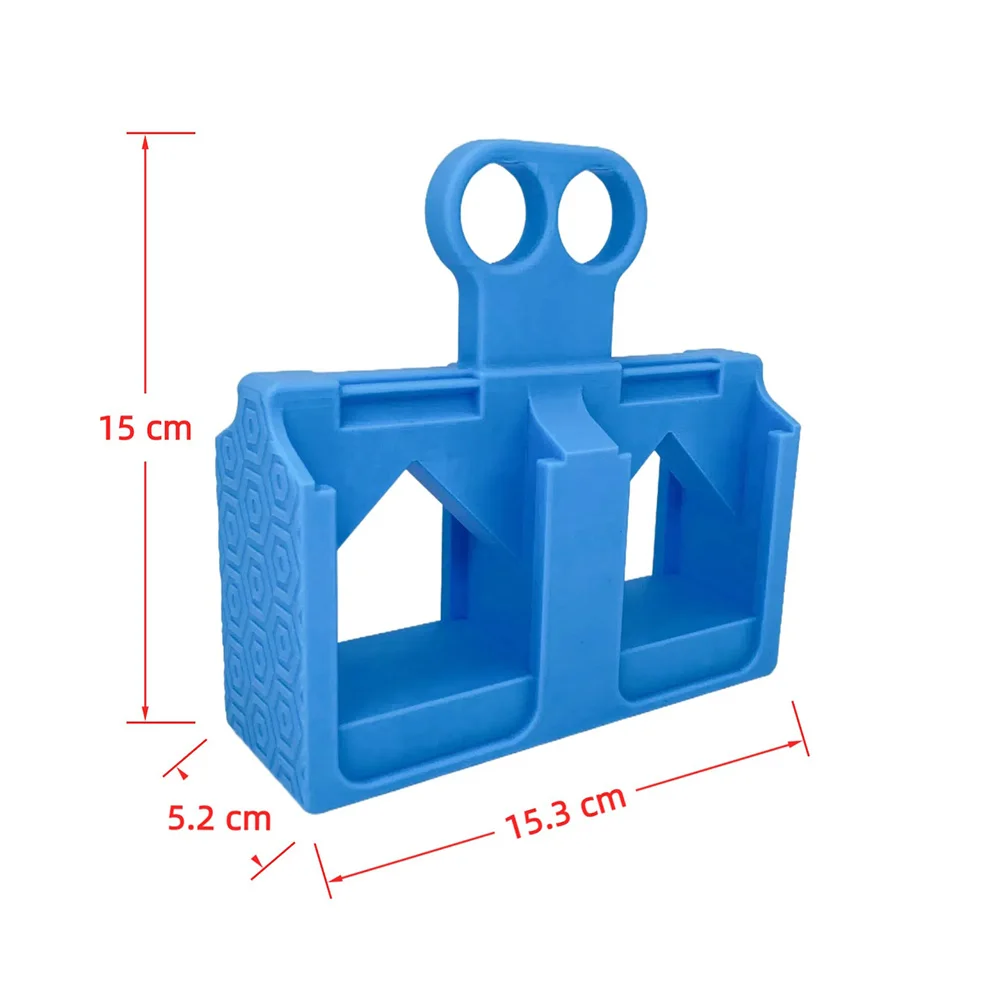 

ABS Plastic Battery Holder Rack for 14V 18V Batteries Convenient Battery Storage Solution for Workbenches Garages and Vehicles
