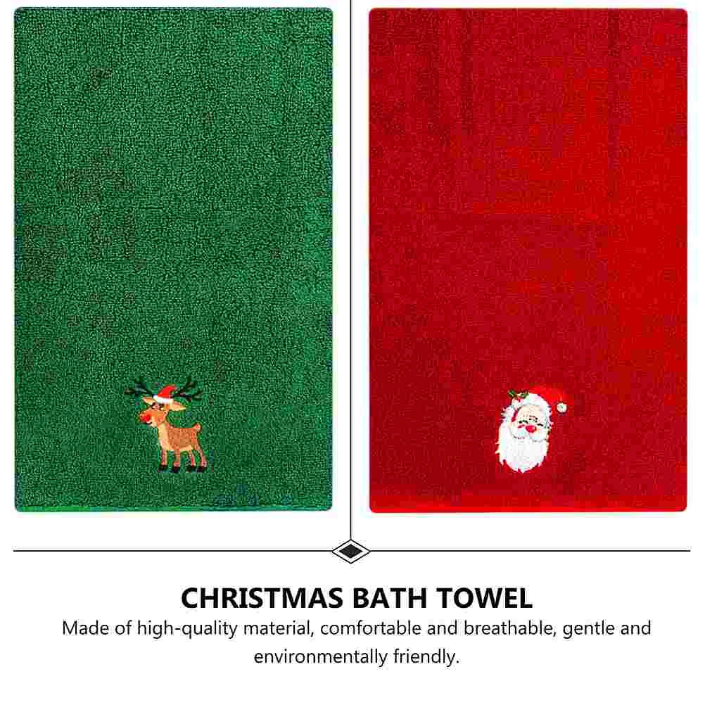 3 Pcs Hand Towel Christmas Baby Washcloth Cotton Towels for Bathroom Wire Dishwashing Rag Face