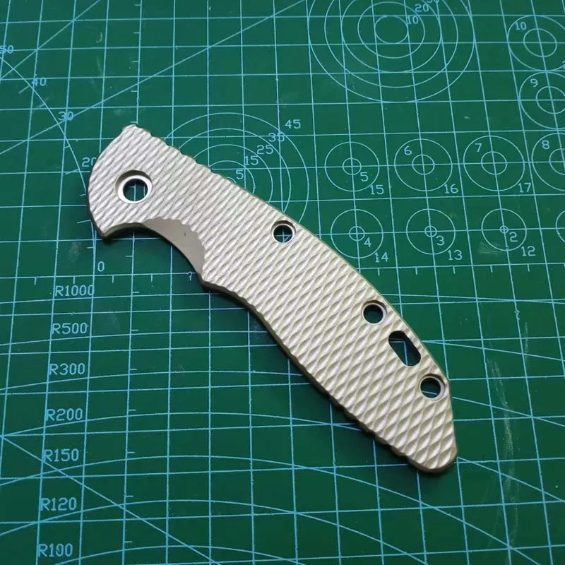 1 Pc Replacement Custom Titanium Alloy Knife Handle Scales for Rick Hinderer XM18 3.5 Knives